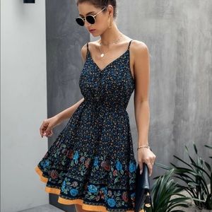 Shein ditsy floral print cami dress